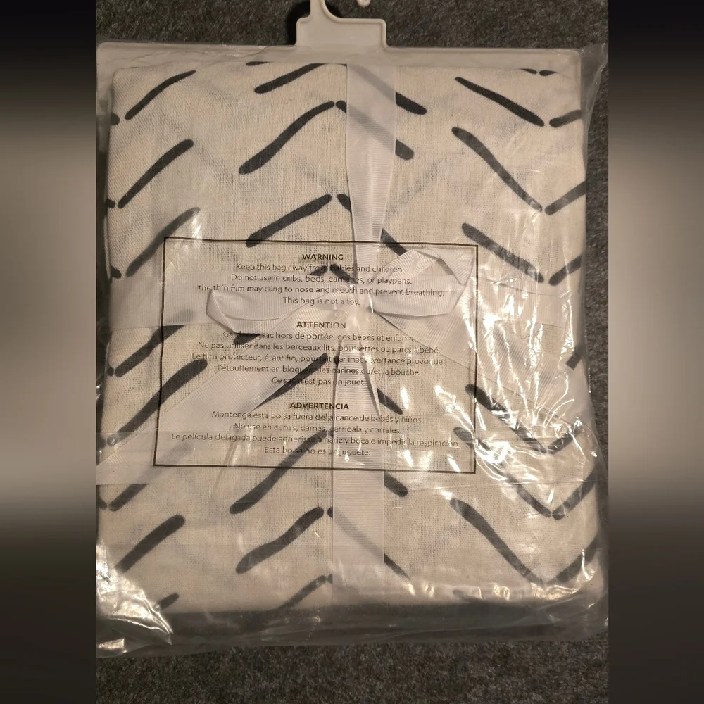 Black and White Shower Curtain
